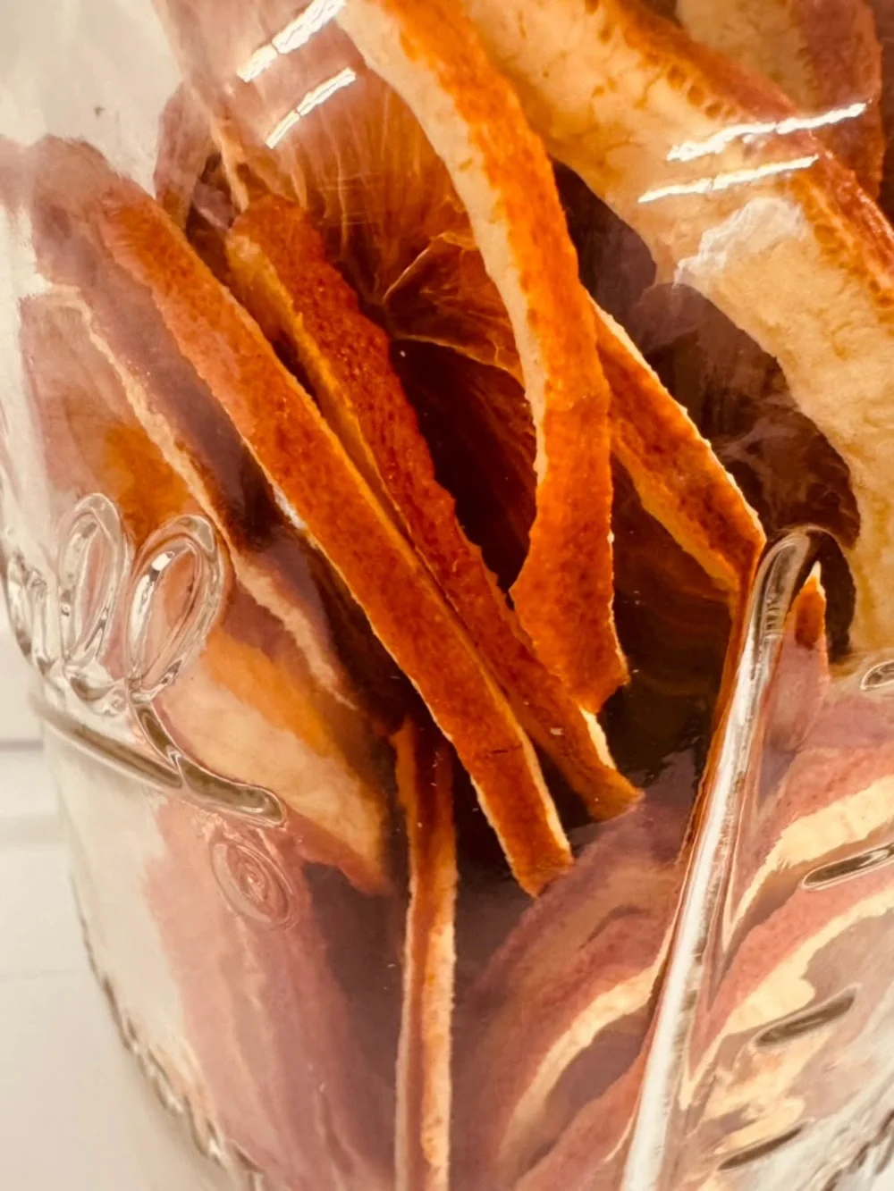 Ball Mason Jar with Dried Orange Slices